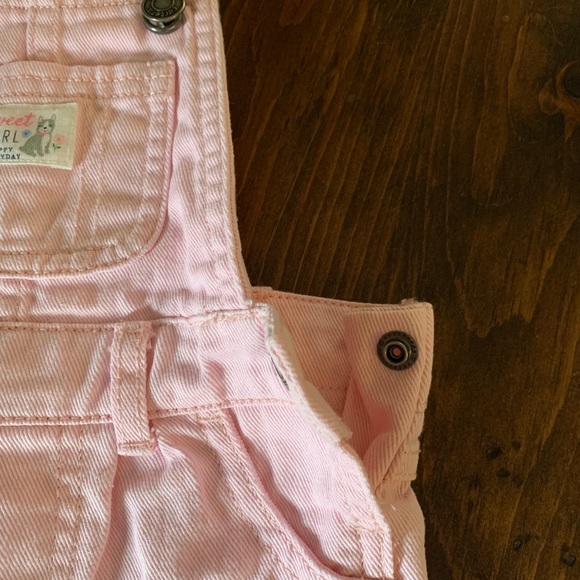 Carter’s Baby Pink Denim Overalls 9 months - Picture 5 of 7